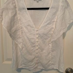 Madewell Linen Canvas Blouse